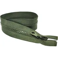 Merkloos Medium Duty Rits, 70cm, Olijfgroen