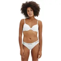 Calvin Klein Lichtgewicht, moderne slipjes van katoenmix voor dames (Wit)