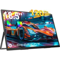 Uperfect 18.5" 120Hz Gaming Draagbaar Monitor FHD IPS | 100% sRGB | 1200:1 Contrast Ultra-Slim Design Draagbaar scherm | Dual HDMI/Type-C | VESA Mount