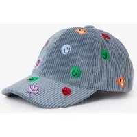 Sissy-Boy Blauwe corduroy pet met embroidery