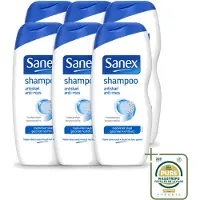 Sanex 6 x Anti-roos shampoo - met kamille en tarwe-eiwit - 250 ml - voordeelverpakking - 6 stuks