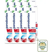 Parodontax 12 x – Tandpasta – Active Repair Fresh Mint – 75 ml - Wasstrips - Tandvlees Herstellen - Bloedend Tandvlees - Tandplak Verwijderen - Gezond Tandvlees - Tandpasta