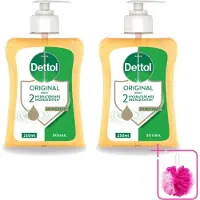 Dettol 2 x – Antibacteriële Handzeep Original – Hydraterende Formule – 250 ml - Bulkverpakking - Handzeep - Douchemop - Hygiëne