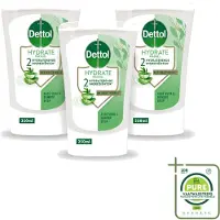 Dettol 3 x - Wasgel Navulling - Hydrate - Aloë Vera & Bamboe - 250 ml - Grootverpakking - Vaatwasstrips - Handwasgel - Zeepdispensers - Hygiëne - Antibacteriële Wasgel - Aloë Vera