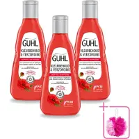 Guhl 3 x Kleurbehoudende en verzorgende shampoo - 250 ml - Voordelingsverpakking - 3 stuks
