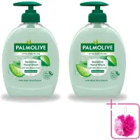 Palmolive 2 x – Handzeep – Hygiene Plus Sensitive – Pompje - 300 ml - Bulkverpakking - Gevoelige huid - Douchemop - Handzeep