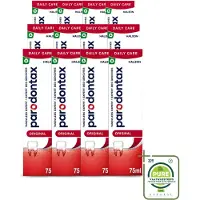 Parodontax 12 x - Tandpasta - Original - Versterkt Tandvlees & Verwijdert Tandplak - 75 ml - Grootverpakking - Vaatwasstrips - Tandpasta - Tandvlees - Tandplak - Bloedend Tandvlees - Fluoridetandpasta