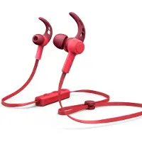 Hama Sportieve Bluetooth-oordopjes, model Connect, in-ear, met microfoon en oorhaak, kleur rood