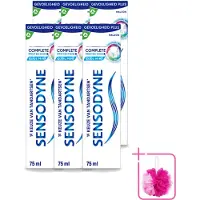 Sensodyne 6 x – Tandpasta – Complete Protection + Cool Mint – 75 ml - Bulkverpakking - Gevoelige tanden - Douchemop - Tandpasta