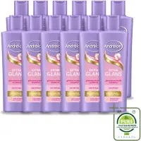 Unilever 12 x Andrélon Extra Glans Shampoo - 250 ml - Grote verpakking - 12 stuks