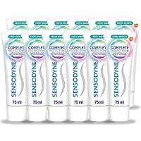 Sensodyne 12 x – Tandpasta – Complete Protection + Fresh Breath – 75 ml - Voordeelverpakking - 12 stuks