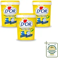 DOR 3 x - Natuurzuivere Zachte Zeep - Vast Zeepmiddel - Voor Vloeren en Was - 1 kg - Wasstrips - Natuurlijke Zeep - Reiniging - Vlekverwijdering - Vloer Reinigen - Wasgoed Reinigen