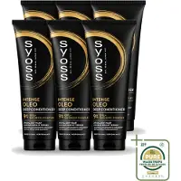 Syoss 6 x - Intense Oleo - Deep Conditioner - Voedt & Verzacht - 250 ml - Wasstrips - Haarvoeding - Haarverzorging - Haarzacht - Haarpluis - Haarverzacht