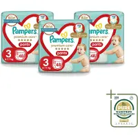 Pampers 3 x – Luierbroekjes – Premium Care Pants Maat 3 – 48 Luiers - Wasstrips - Luier - Luierbroek - Luier Voor Baby - Luier Voor Kind - Droge Billetjes