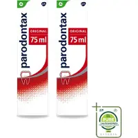 Parodontax 2 x - Tandpasta - Original - 75ml - Grootverpakking - Vaatwasstrips - Tandpasta - Bloedend Tandvlees - Tandplak - Tandvleesproblemen - Gezond Tandvlees