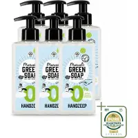Marcel's Green Soap 6 x - Handzeep 0% - Zachte verzorging - 250 ml - Wasstrips - Handzeep 0% - Gevoelige Huid - Milde Reiniging - Plantaardige Glycerine - Allergie Vrij