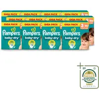 Pampers 12 x – Luiers – Baby Dry Maat 3 – 150 Luiers - Wasstrips - Baby-dry Luiers - Lekken Voorkomen - Droge Nachten - Comfortabele Luiers - Stop En Bescherm Pocket