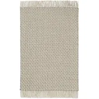 Ferm Living Udo Vloerkleed 170 x 240 cm | Off-white|Black
