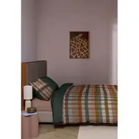 Beddinghouse Dekbedovertrek Reeves Donker Multi 200x200/220 cm