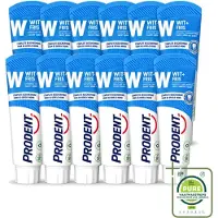Prodent 12 x – Tandpasta – Wit + Fris – Complete Bescherming – 75 ml - Grootverpakking - Vaatwasstrips - Tandpasta - Glazuur Bescherming - Vlekverwijdering - Wittere Tanden - Mondverzorging