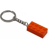 LEGO Sleutelhanger – Oranje Bouwblokje – Iconisch Bricks Design – Perfect Cadeau voor Bouwliefhebbers