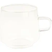 Chiato Latte glas met oor , 320 ml – transparant