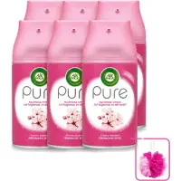 Air Wick 6 x - Luchtverfrisser Navulling - Kersenbloesem - Automatische Spray - 250 ml - Bulkverpakking - Kersenbloesem Geur - Douchemop - Essentiële Olie