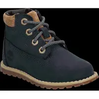 Timberland Toddler Pokey Pine Mid Lace Up With Zip Boot Dk Blue Nubuck W Md Brown-Schoenmaat 26