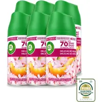 Air Wick 6 x - Luchtverfrisser Navulling - Zalige Zomer - Automatische Spray - 250 ml - Wasstrips - Zalige Zomer - Geurverspreider - Automatische Geur - Geurverwijdering - Geurintensiteit
