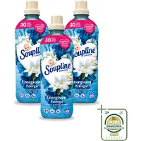 Soupline 3 x – Wasverzachter – Energie Jasmijn & Witte Bloemen – 950 ml - Wasstrips - Wasverzachter - Jasmijn - Witte Bloemen - Fris - Energie