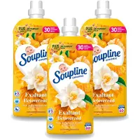 Soupline 3 x – Wasverzachter – Betoverend Mandarijn & Vanille – 1,28 L - Voordeelverpakking - 3 stuks