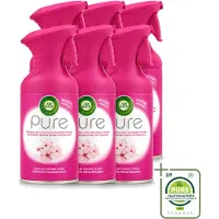 Air Wick 6 x - Luchtverfrisser Spray - Aziatische Kersenbloesem - 250ml - Grootverpakking - Vaatwasstrips - Luchtverfrisser - Geurverfrisser - Kersenbloesem - Geur Neutraliseren - Kamer Geur