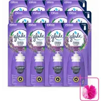 Glade 12 x - Sense & Spray Navulling - Tranquil Lavender & Aloë - 18 ml - Bulkverpakking - Geur - Douchemop - Rust