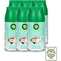 Air Wick 6 x – Navulling – Freshmatic Jasmijn & Appelbloesem – 250 ml - Wasstrips - Lentedauw - Geur - Geurverspreiding - Geurneutralisatie - Parfum