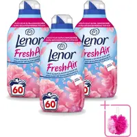 Lenor 3 x – Wasverzachter – Bloesem – 60 Wasbeurten – 840 ml - Bulkverpakking - Wasverzachter - Douchemop - Buitenluchtfrisheid
