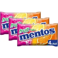 Mentos Fruit - Multipack - Snoep - 3x (4 Rollen - 150g (4x37,5g))