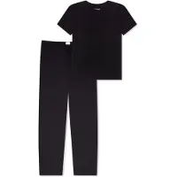 Schiesser Pyjama 'Mix & Relax' zwart
