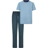 Ammann Pyjama kort 'Mix & Match' blauw