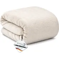 Beautissu Aurelia - Woondeken & Plaid - 220x240 cm - Natuur - Zachte microvezel fleece