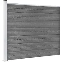 vidaXL Schuttingpanelenset 699x146 cm HKC bruin