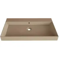 SaniGoods Kolo wastafel 90cm met 1 kraangat mat cappuccino