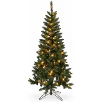 Buxibo PVC Kerstboom met 200 LED en 8 lichteffecten EU-stekker Metalen Standaard