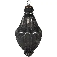 Clayre & Eef Kerstbal Overig Ø 11x22 cm Zwart Glas Kerstballen