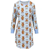 Ringella Katoenen dames nachthemd blauw | Maat 42