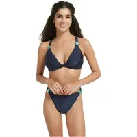 BE YOU Bikinibroekjes met versieringen voor dames (Marine)