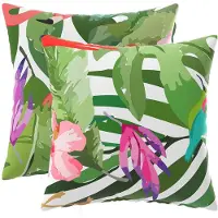 vidaXL Kussensloop 2 st HEERLEN Meerkleurig 50 x 50 cm Polyester