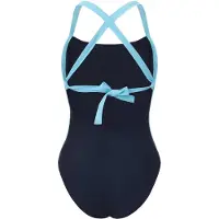 Slazenger Eendelig dameszwempak met strik aan de achterkant (Marine)
