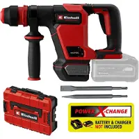 Einhell Professional Accu Breekhamer TP-DH 18/4 Li BL Solo - Power X-Change - 4 J - SDS-Plus - Incl. Punt en platte beitel - Incl. Transport-/Opbergkoffer - Excl. accu en lader