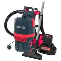 Numatic Draadloze Rugstofzuiger RSB150-NX - Rood - Inclusief accu en lader