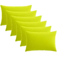 vidaXL Kussensloop 6 st HEERLEN Heldere Groen. 50 x 70 cm Polyester
